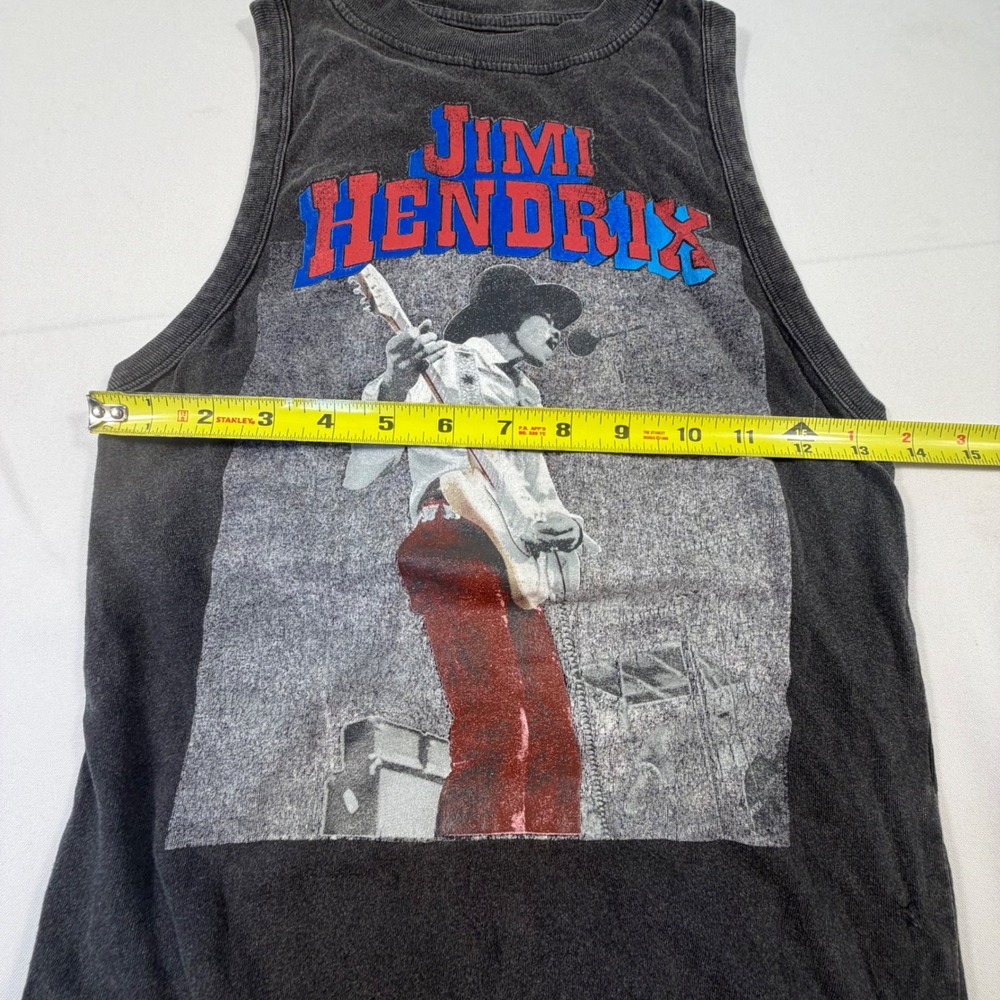 Rockin Artwork Jimi Hendrix Graphic Bodysuit Charcoal Grey Small - Picture 6 of 6